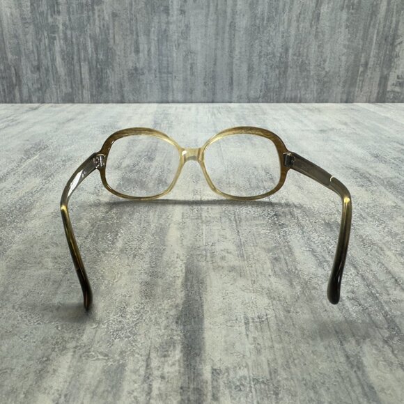 Blake Janet Design Eyeglasses Frames Only TAN Brown Crystal Full Rim Small - Picture 10 of 13
